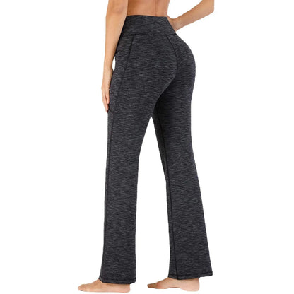 2024 New WOMEN'S Outer Wear Fashion Pants Are Thin and Stretch Popular Yoga Wide-leg Pants Leggings Yoga Pants Fashion