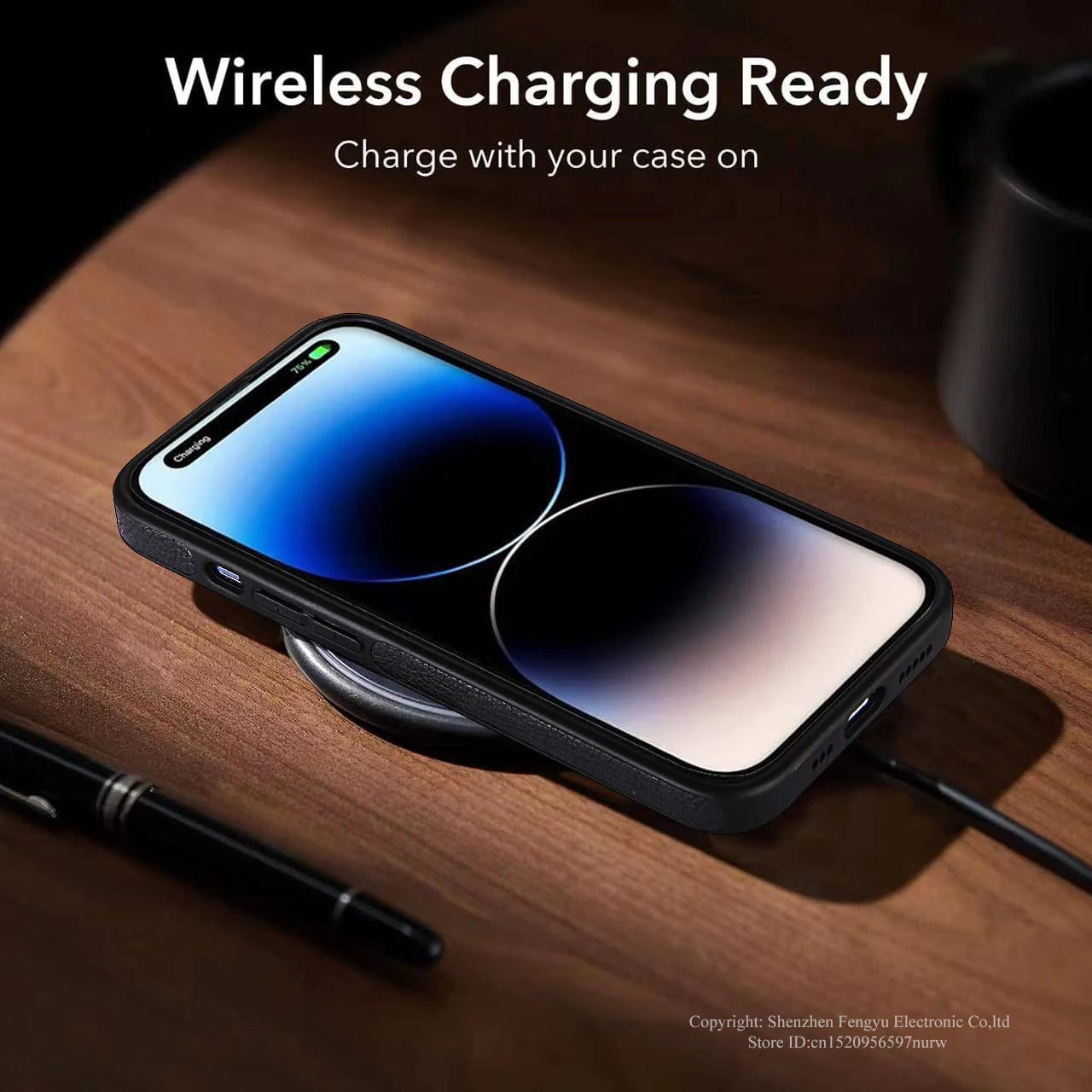 Leather Phone Case for iPhone 15 14 Pro Max Plus 13 12 11 Mobile Cases with Slim Metal Kickstand Soft Grip Luxury Back Cover