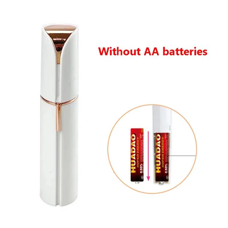 New Electric Facial Hair Removal Epilator Eyebrow Lipstick Shape Painless Facial Sensitive Areas Bikini Depilator Shaver Trimmer