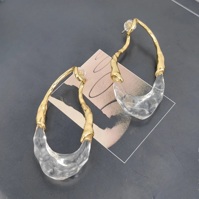 Modern Jewelry European and American Design Irregular Earrings For Women Party Gifts Exaggerative Ear Accessories Hot Selling