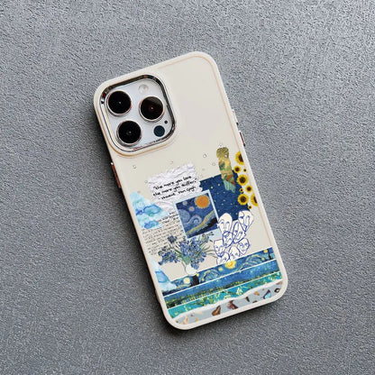 Art Painting Silicone Phone Cases For iPhone 11 12 13 14 15 Pro Max 15 14 Plus X XS XR 7 8 Plus SE 2020 Shockproof Case Cover