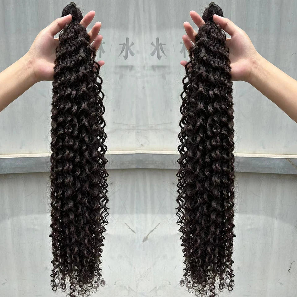 Synthetic Curly Hair Bundles Water Wave Hair Weave  Hair Extensions High Quality Weaving heat Temperature Hair