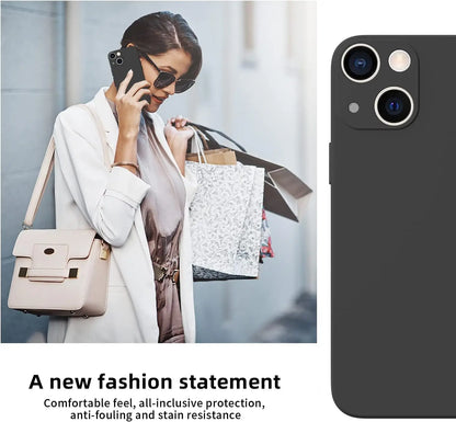 Shockproof Black Phone Case For iPhone 16 15 Pro Fundas For iphone 11 12 13 14 Pro Max 15 Plus Camera Protection Back Cover Case