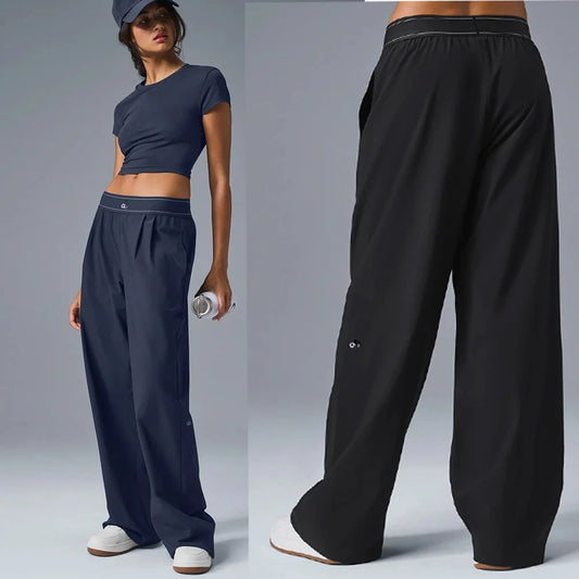 Yoga Pants Women's Sports Pants Casual Pants Breathable Classic Style Pants Outdoor Loose and Comfortable Straight Leg Pants