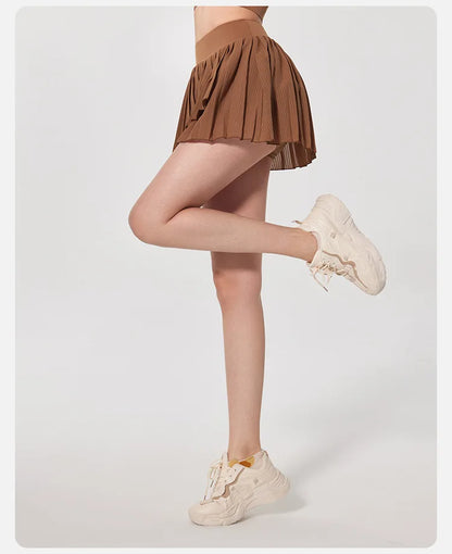 Skirts for women Naked Feel Anti-Bacterial Yoga Skirt Running Tennis Golf Workout Skirt with Built-in Shorts & Ruffle Hem