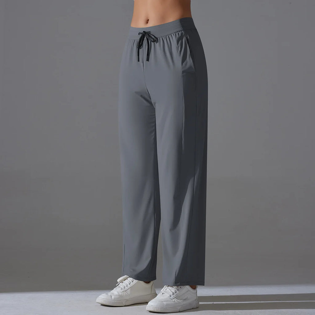 Sunscreen Yoga Pants For Women Straight UV Protection Leg Sweatpant Loose Tracksuit Wide Leg Outdoor Gym Runing Casual Clothes