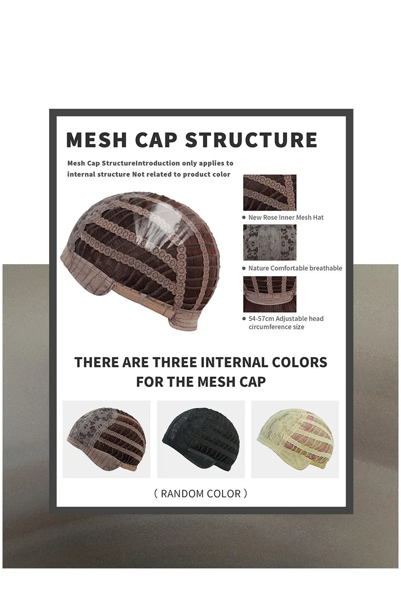 7JHHWIGS Long Body Wave Copper Highlight Beige Wig for Women High Density Synthetic Layered Modest Fashion Wigs with Neat Bangs