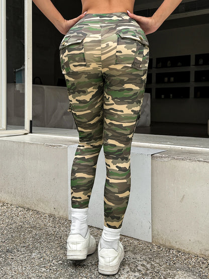 New Camouflage Printed Yoga Pants Women's High Waist Butt Lifting Workout  Tights Push Up Fitness Leggings Gym Activewear