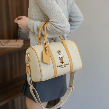 New Women Pillow Bag Large Capacity Fashion Lightweight Luggage Travel Bag Designer Retro Female Handbag Shoulder Crossbody Bags