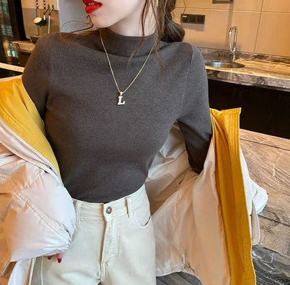 Tops Woman Trending Clothing Polyester Long Sleeve T Shirt for Women Autumn Winter Korean Reviews Many Clothes Emo Cheap Style