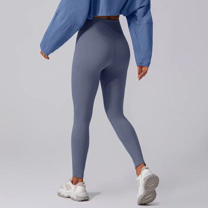 Women's Quick-drying Yoga Pants 2025 High Waist Nude Feeling Gym Leggings Hip Lift Fitness Workout Leggings Running Sports Pants