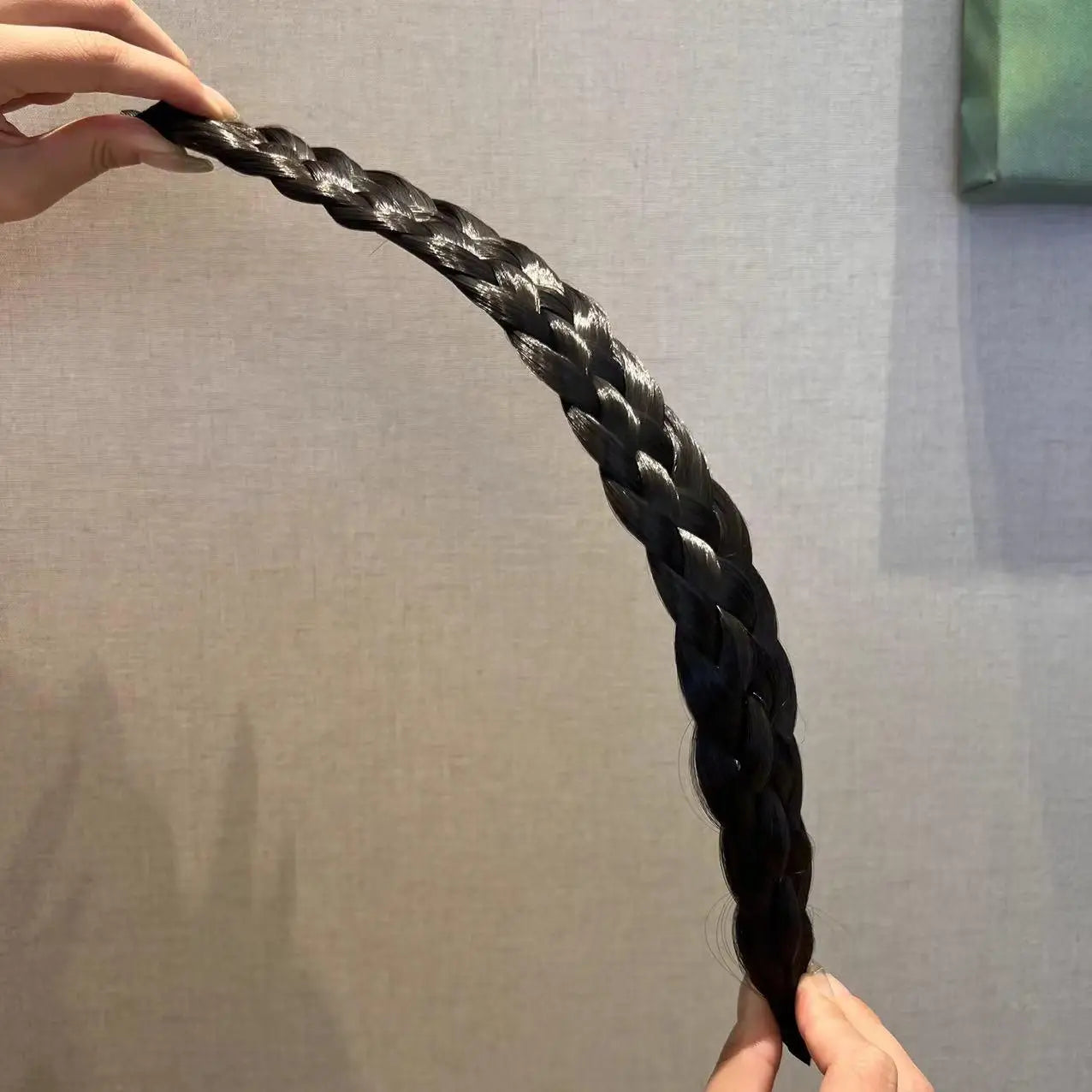 Wig Braided Headbands for Women Fishbone Wide Twist Hairbands Handmade Head Hoop Hair Bands Styling Headwear Accessories Gift