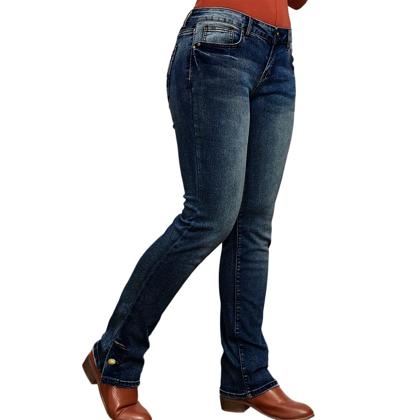 Women's Classic Denim Pants Fashion Vintage Low Waist Skinny Denim Trousers Daily Causal Versatile Trendy Streetwear Jeans