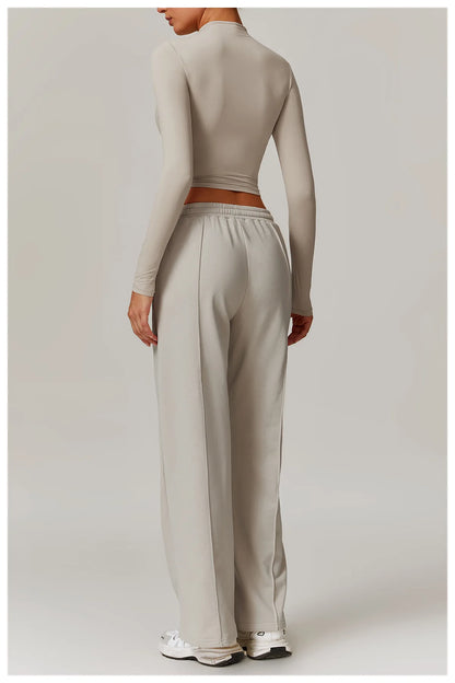 Women's High Waisted Straight pants Sweatpants Casual Yoga Jogger Pants elegant pants Women Pants Yoga With Pockets pantalones