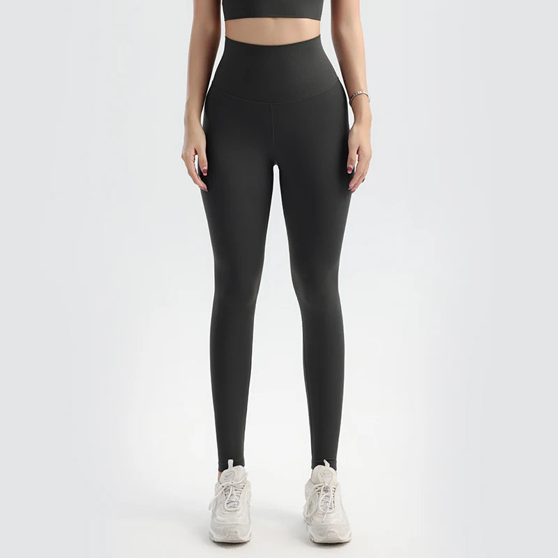 Solid Color Yoga Pants Pants Women's Gym Pants Quick Dry Breathable Leggings Outdoor Cycling Pants