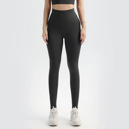 Solid Color Yoga Pants Pants Women's Gym Pants Quick Dry Breathable Leggings Outdoor Cycling Pants