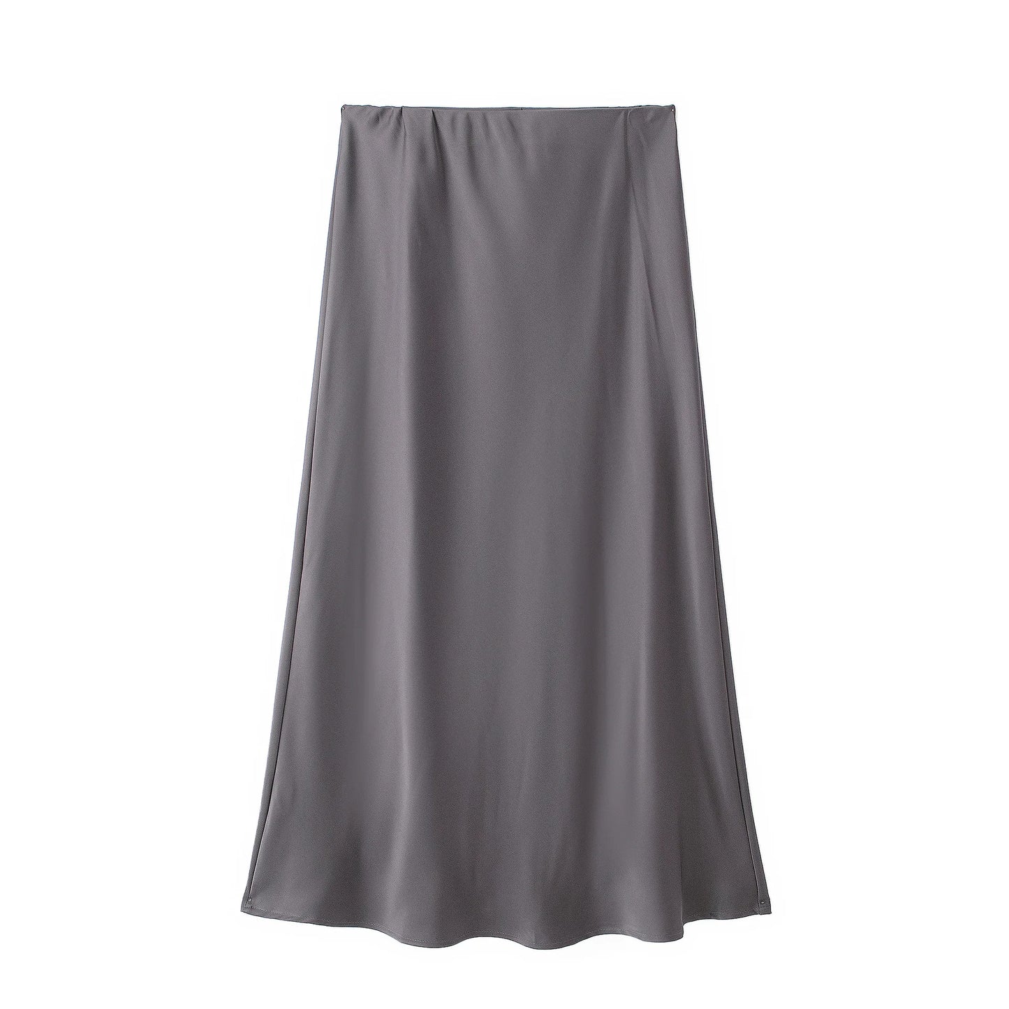 Satin Skirt Woman High Waist Elegant Long Skirts For Women Fashion Summer Midi Skirt Office Women's Skirts