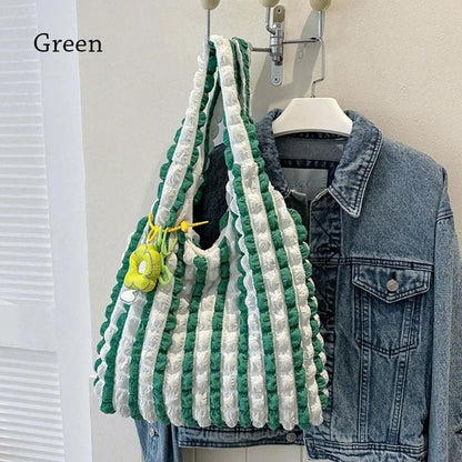 Women Girls Large Capacity Shoulder Bags Female Tote Bags Underarm Bags Causual Shopping Handbags(Pendants not included)