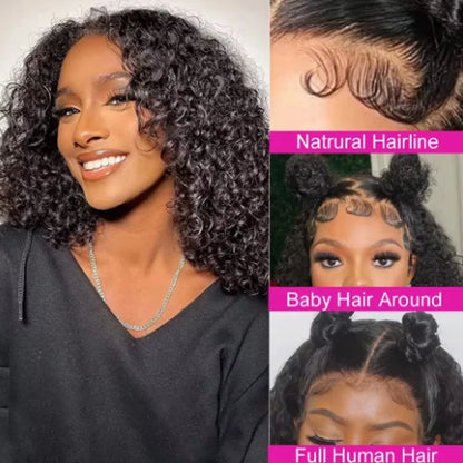 Glueless Wigs Human Hair Wear And Go Kinky Curly Lace Frontal 100% Human Hair Perruque Cheveux Humains OnSale Brazilian Raw Hair