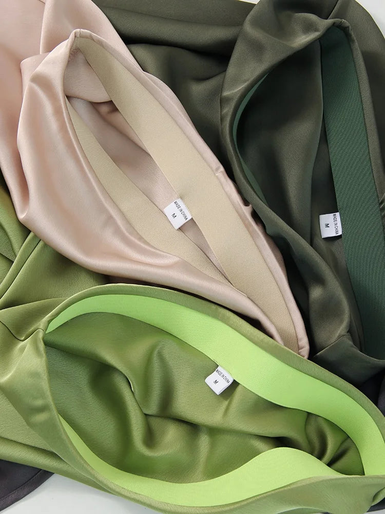 Long Satin Skirts For Women Summer High Quality Skirt With Slit On The Side Silk Elegant Black Maxi Luxury Women's Skirts 2025