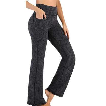 2024 New WOMEN'S Outer Wear Fashion Pants Are Thin and Stretch Popular Yoga Wide-leg Pants Leggings Yoga Pants Fashion