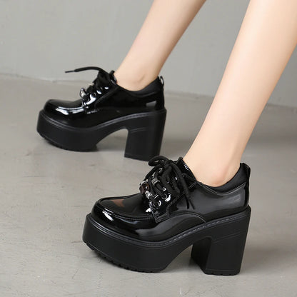 2026 New Designer Women's Shoes High Heels Fashion Shoes Chunky Dress Pumps Trend Autumn Luxury Elegant Cozy Mujer De Zapatos