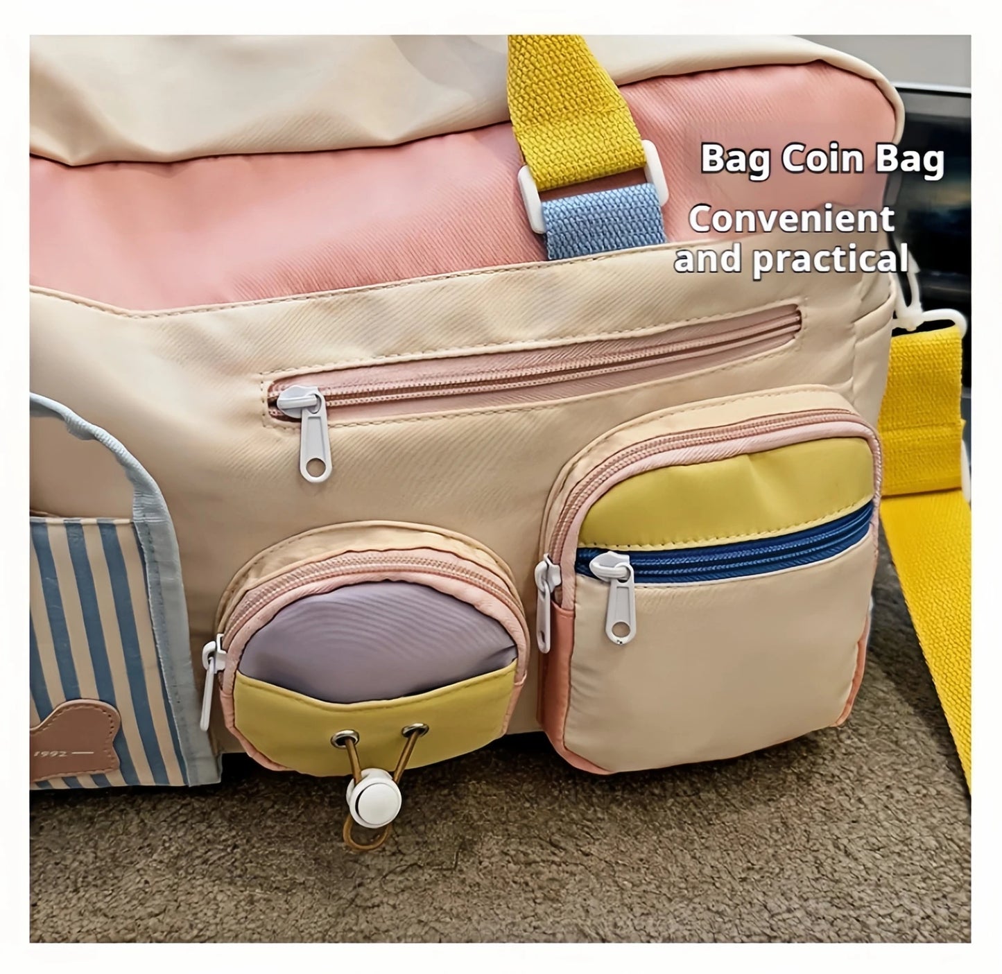 Women's Gym Tote Bags - Gym bags, large capacity sports bags for yoga, travel and fitness essentials - stylish design-tan