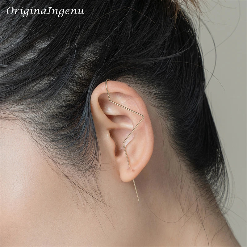 Piercing Earrings Ear Cuff Handmade Jewelry 925 Silver/Gold Filled Brinco Minimalist Oorbellen Vintage Earring For Women