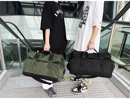 Fashion Travel Bags For Women Large Capacity Men's Sports bag Waterproof Weekend Sac Voyage Female Messenger Bag Dry And Wet