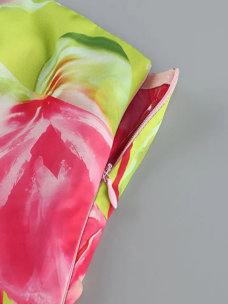 Birthday Dress for Women Brithday Party Outfits Sexy Strapless Prom Gown Retro Print Evening Dresses Luxury 2024 Woman Clothes