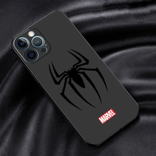 phone Cases for iphone 14 case 11 12 15 Pro XS Max 8 13 Mini X SE 7 16 Plus funda Antiscratch cover Spider Man Fashion Cool Logo