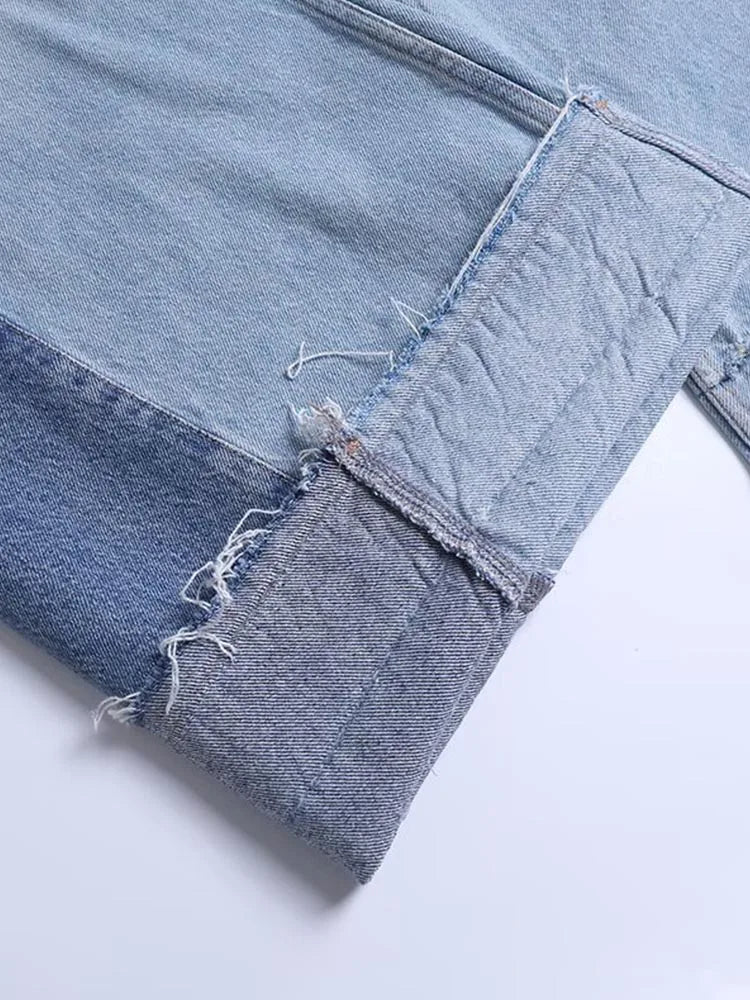 2025 Women Summer Jeans Wide Leg Pants Fashion High Waist Buttons Zipper Female Elegant Street Jeans Trousers Clothing