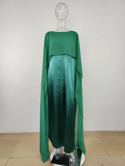 Women Dress Long Dresses Solid Round Neck Full Sleeve Casual Regular Loose Fit Elegant Splice High Waist Vestidos Simple