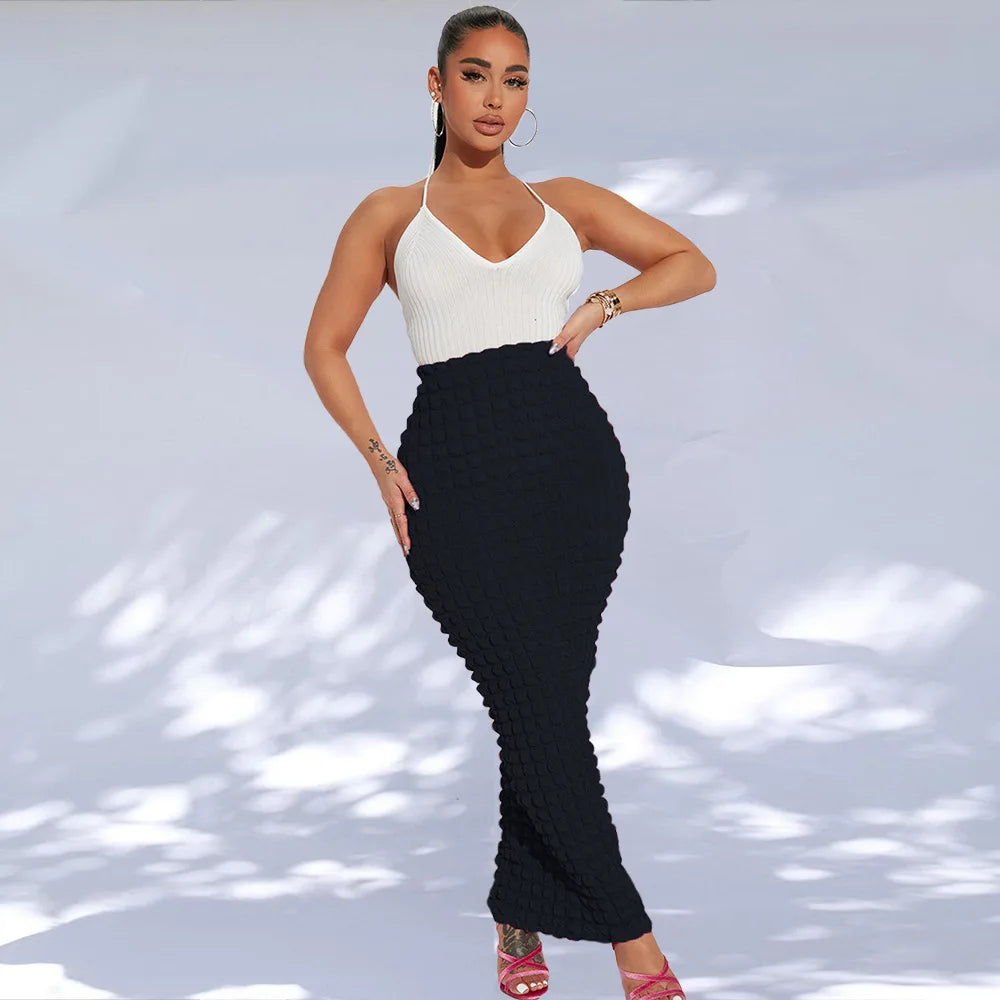 2025 Spring Summer Women Style Women Long Skirts Muslim High Quality Fashion Style Fit High Waist Skirt Plus Size Skirt