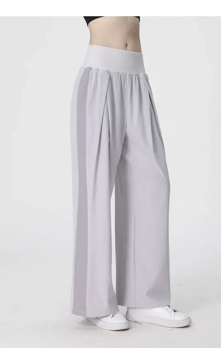 Yoga Pants Outdoor Loose Athletic Casual Pants Running Fitness Wide Leg Pants