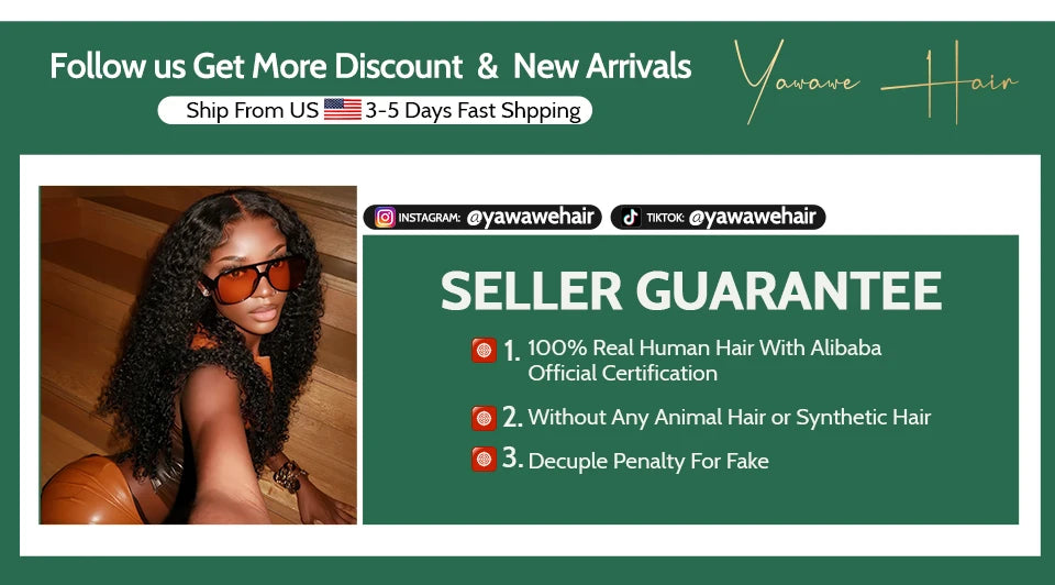 YAWAWE Hair Water Wave 13x6 HD Lace Frontal Wigs Brazilian Wigs 100% Human Hair For Women Deep Curly Wigs preplucked Precut