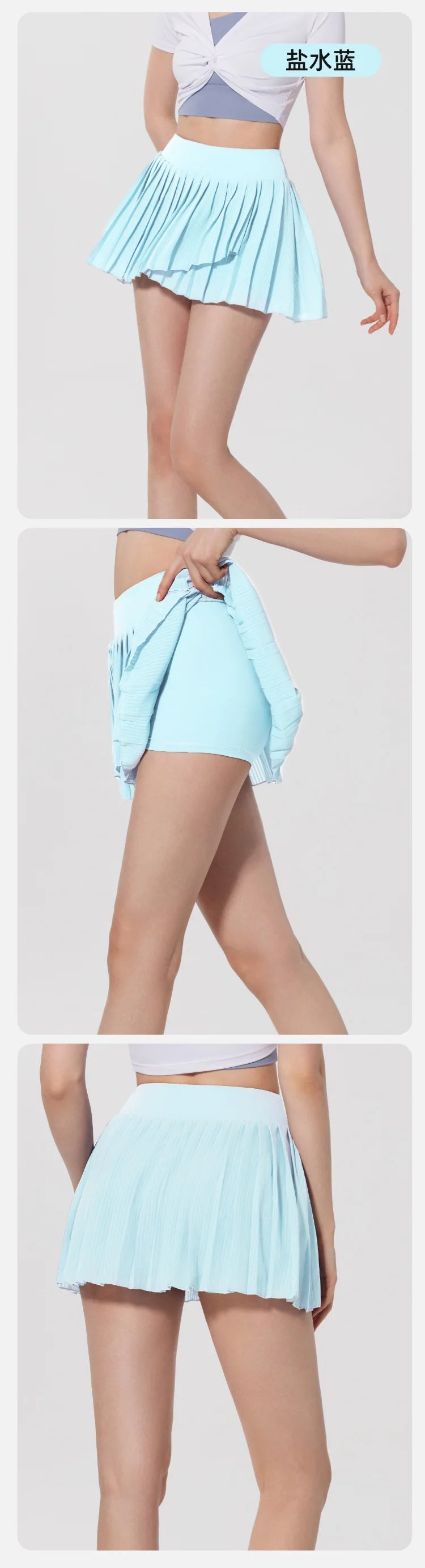 Skirts for women Naked Feel Anti-Bacterial Yoga Skirt Running Tennis Golf Workout Skirt with Built-in Shorts & Ruffle Hem