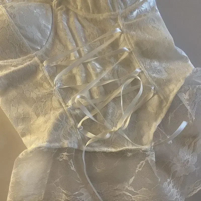 Clothes blouses sexy crop tops women corset lace bandage T-shirt camisole woman sling tank top fashion sleeveless waistcoat