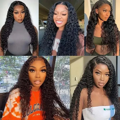 Wear And Go Kinky Curly Wig 7x5 6x4 Glueless Human Hair Wig Ready To Go Human Hair Lace Closure Glueless Wigs Pre Cut No Glue