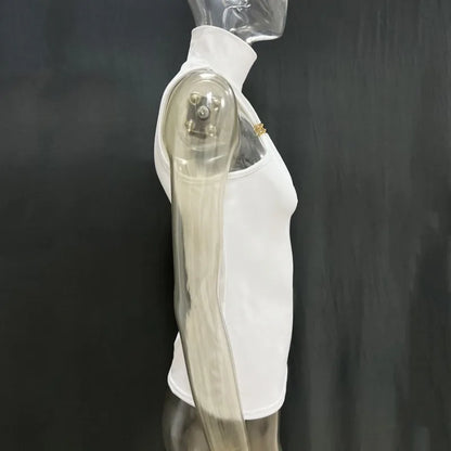 Tossy Summer Fashion Sexy Tank Top Pullover For Women Slim Off-Shoulder Patchwork Strapless Y2k Vest Top Female Cropped Top 2025