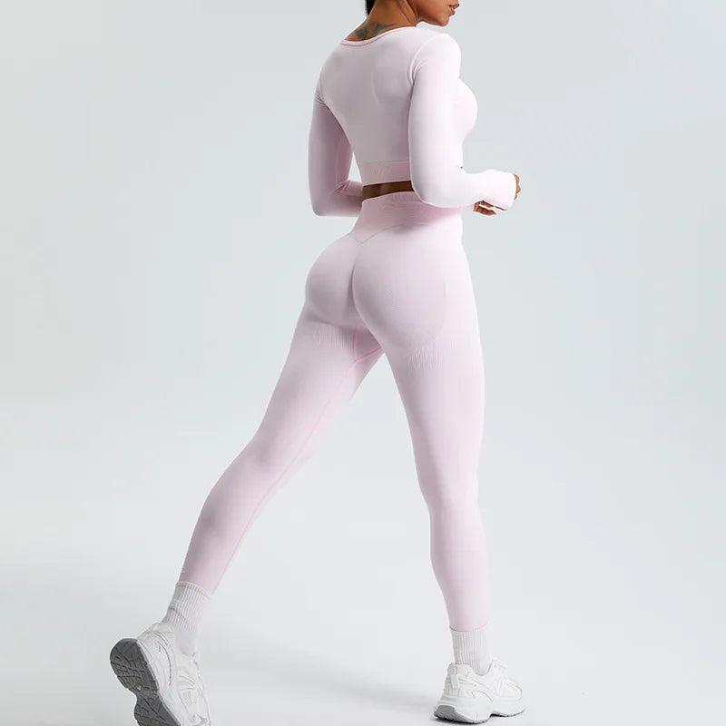 Women Yoga Pants High Waist Ribbed Sport Legging Gym Fitness Leggings Women Seamless Female Legging Tummy Control Running Tights