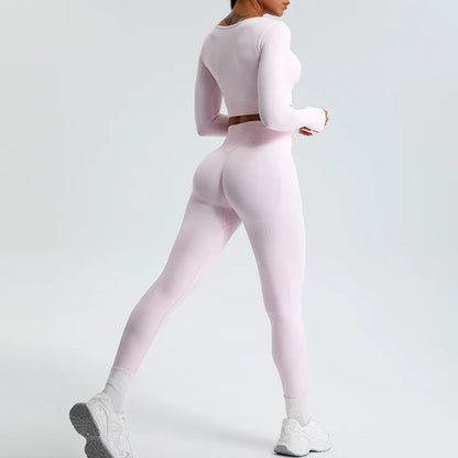 Women Yoga Pants High Waist Ribbed Sport Legging Gym Fitness Leggings Women Seamless Female Legging Tummy Control Running Tights