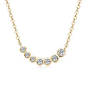 Lnngy Collares Mujer 925 Sterling Silver Clavicle Necklace For Women Exquisited 7 Stones Moissanite Pendant Necklaces Jewellry