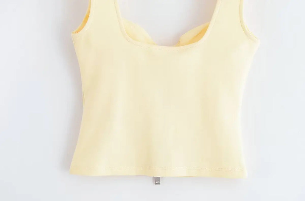 Women's Tops Summer 2025 New Elastic Tight-Fitting Elegant Summer Holiday Tops Women's Street Chic Youth Fashion Joker Vest Tops