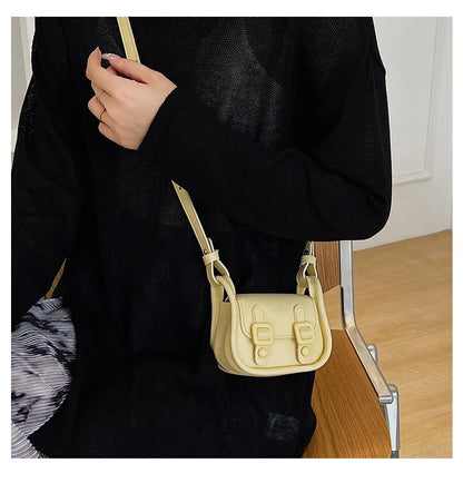 Women Bags Trendy Fashionable Retro Shoulder Bag Casual Crossbody Bag Children Messenger Bag Kids Bags for Girl Solid Wallet 가방