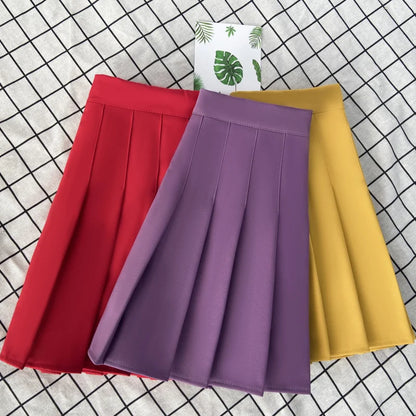 Women's Skirt Fashion Summer  High Waist Black a Line Mini Pleated Short  Skirts for School Girls Korean Style Ladies  Clothing