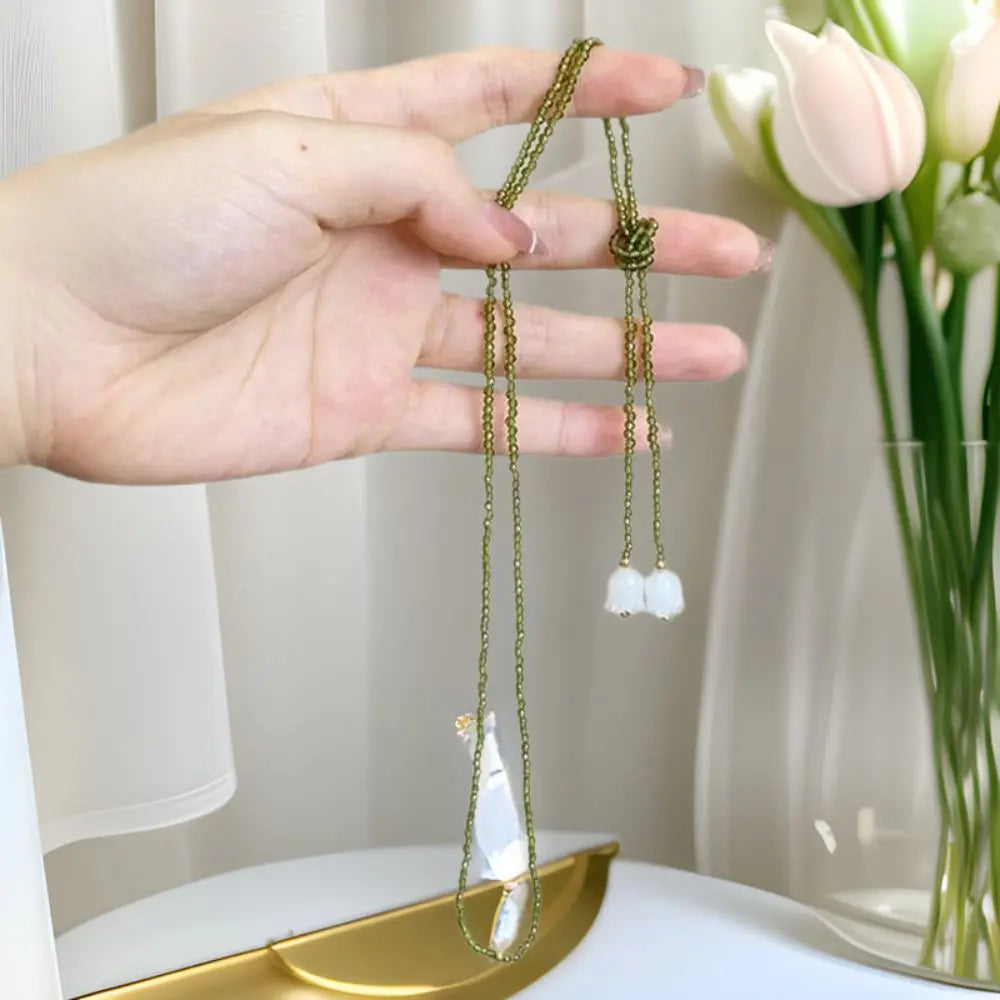 Pearl Necklace Women Long Crystal Beads Sweater Collares Necklace Baroque Beades Pendant Neck Jewelry 2025 Accessories