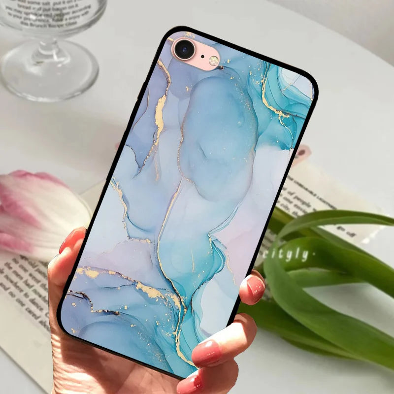 For iPhone 6S 6 Case Silicone Soft Back Phone Cover For iPhone 7 7Plus 6 6S Plus Silicon Cases For iPhone 8 8 Plus Fundas Bumper