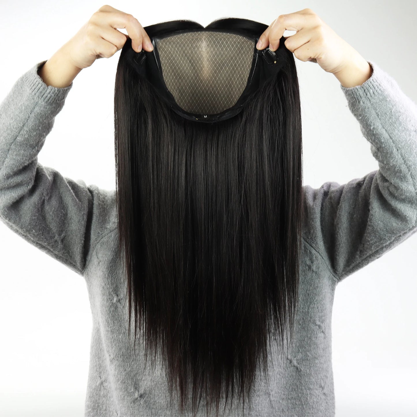 6x6“ Silk Top Full Lace Wig with PU front Real Virgin European Human Hair Wig for Women Silk Base with Elastic Net Wear to go