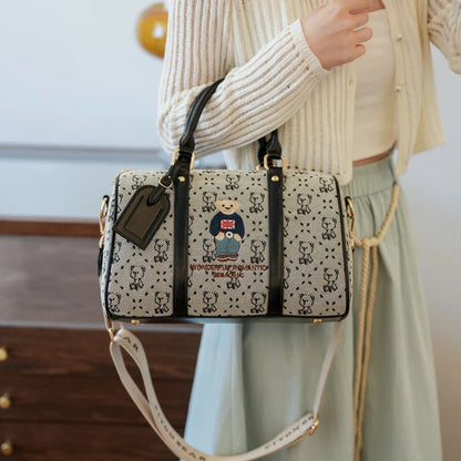 New Women Pillow Bag Large Capacity Fashion Lightweight Luggage Travel Bag Designer Retro Female Handbag Shoulder Crossbody Bags